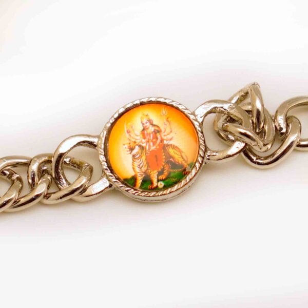 Maa Durga Metal Bracelet  Rakhi