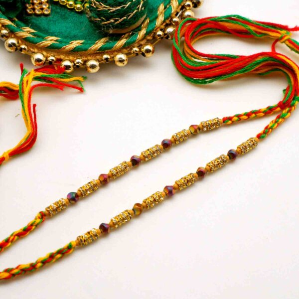 Rakhi Pair Beads with KAJU  KATLI 225