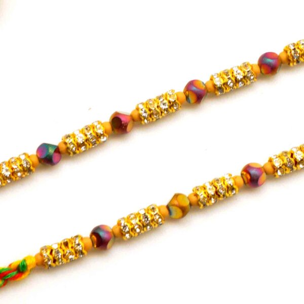Rakhi Pair Beads with KAJU  KATLI 450