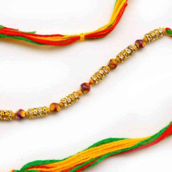 Wooden Beads Colorful Rakhi