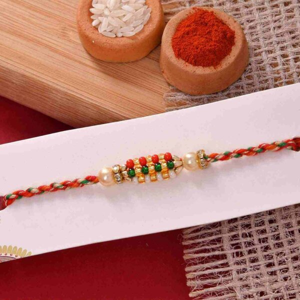 Simplistic Rakhi with Flavoured Cashewnuts and Pistachio- FOR USA