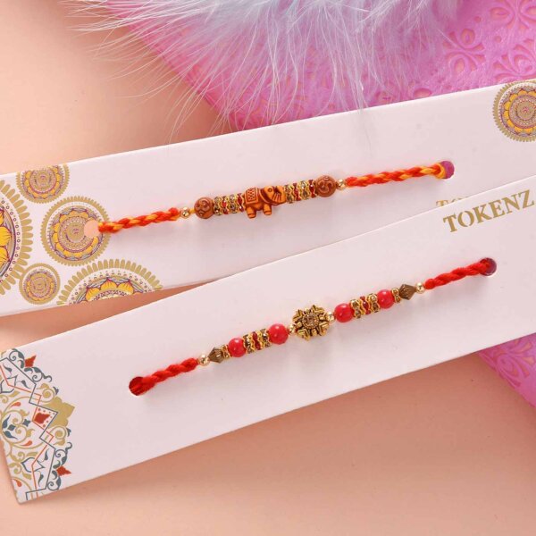 Rakhi set with two cashew flavors- FOR USA
