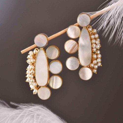 Pearl Paw Earrings