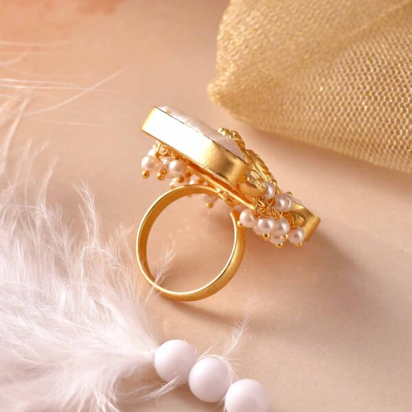 Gilded Pearl Ring