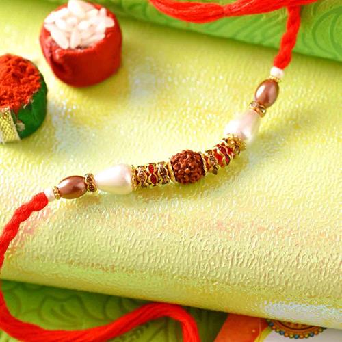 Pearl Rakhi with Sweets