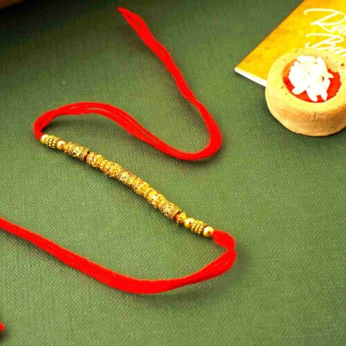 Gilded String Rakhi