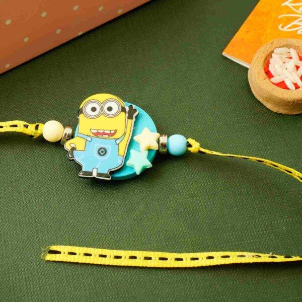 Minion Rakhi with Chocolate Cookie Hamper- FOR USA
