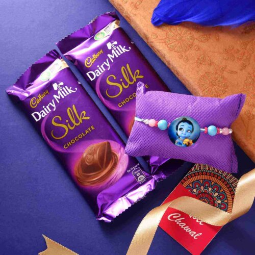"Shree Krishna Rakhi With Chocolates "