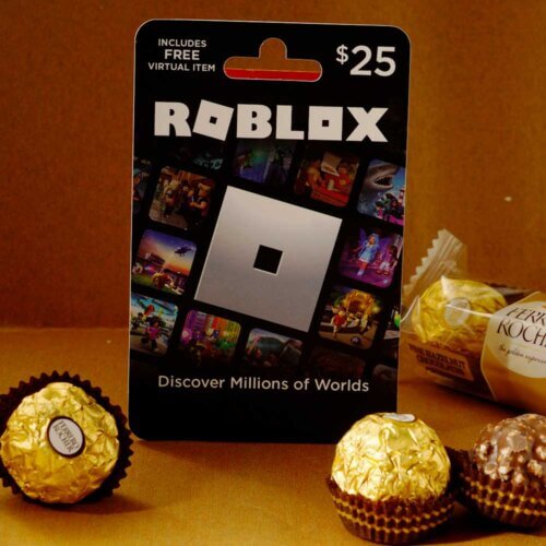 $25 Roblox Gift Card with Ferrero Rocher