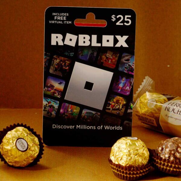 Gamer's Rakhi Hamper: Unicorn Rakhi with Ferrero Rocher and Roblox Gift Card