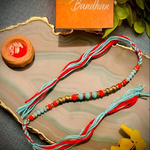 Designer Elegant Beads Rakhi
