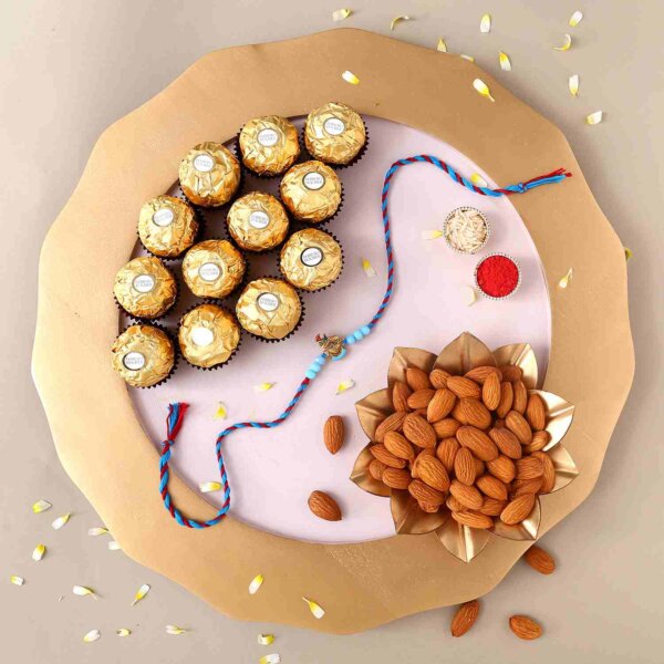 Sneh Krishna Rakhi With Almonds and Ferrero Rocher