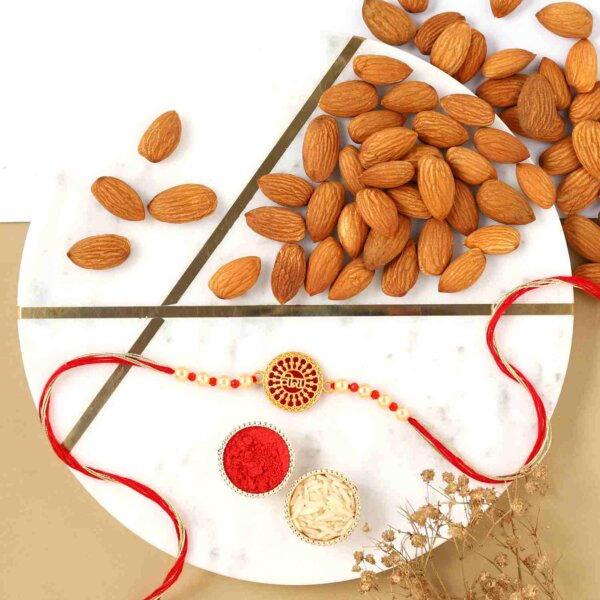 Beautiful Veera Rakhi with 250 Grams Almonds