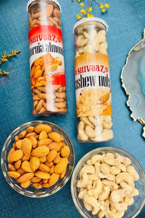 Cashews 200gms and Almonds 250gms