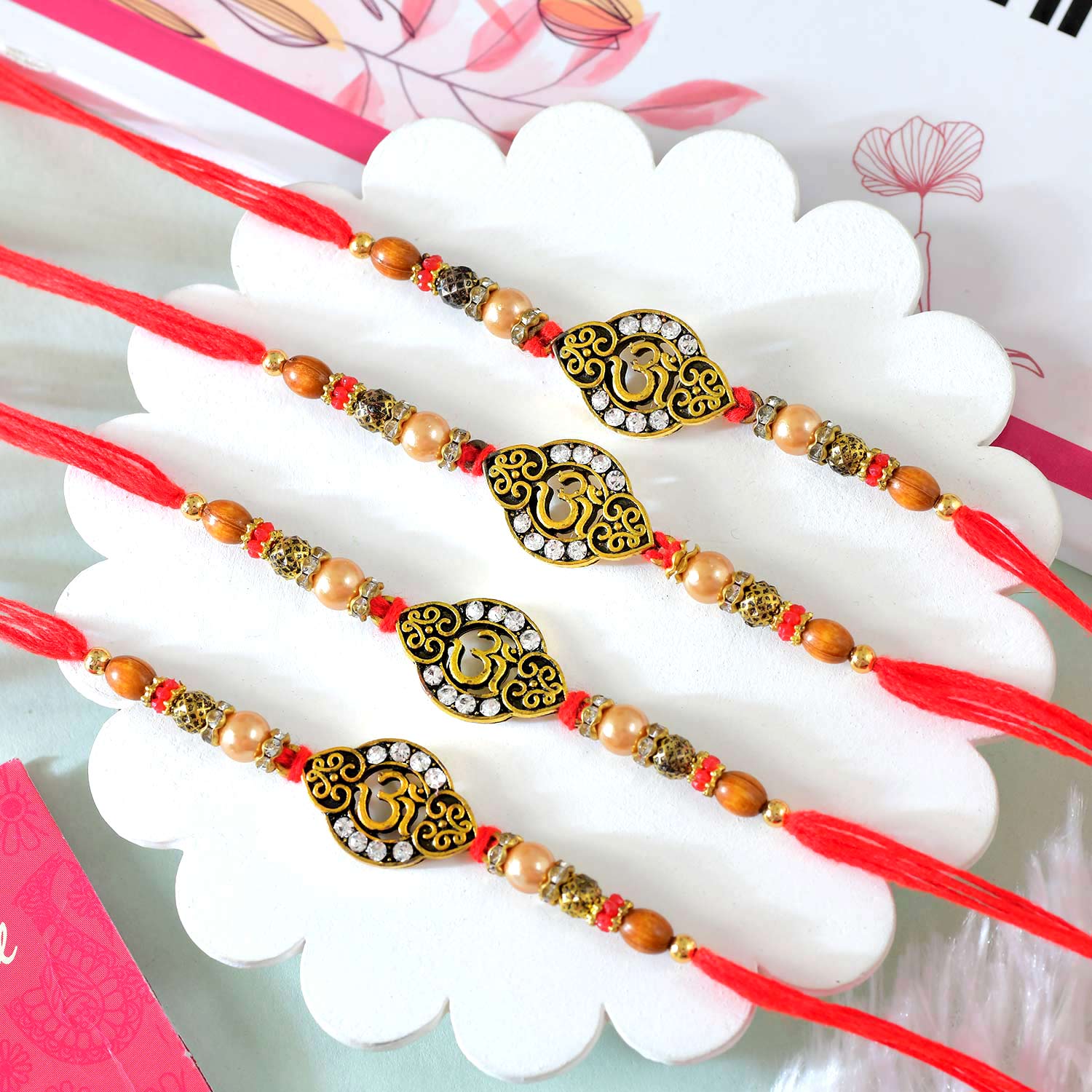 Set of 4 Rakhi for Bhai Set of 4 Rakhi for Bhai