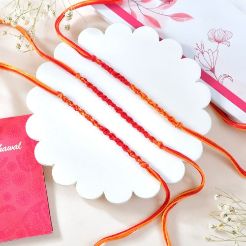 Set of Three Bhaidooj Threads