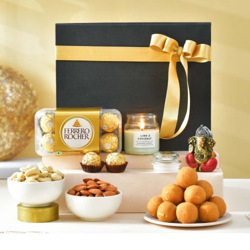 Ganesha with Gourmet Treat Gift Box