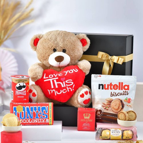 Love You This Much Teddy & Treats Treasure Gift Box