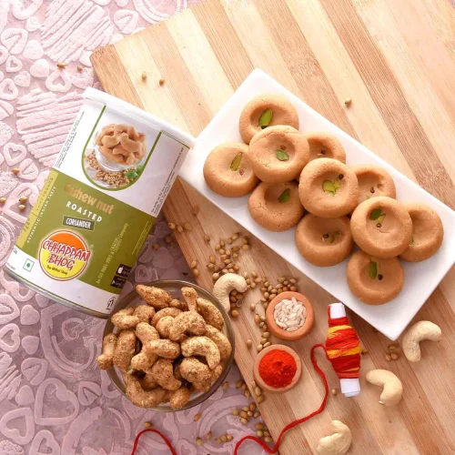 Earthen Bhaidooj Tikka With Cashewnuts & Mathura Peda