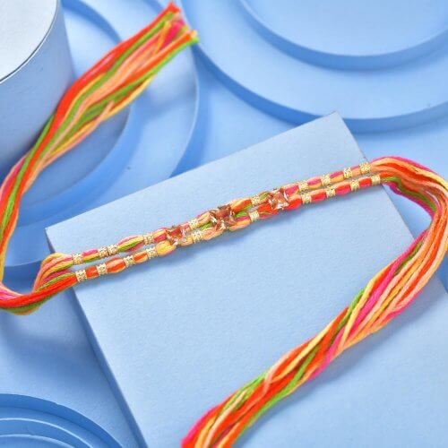 Multicolor Thread Rakhi Multicolor Thread Rakhi