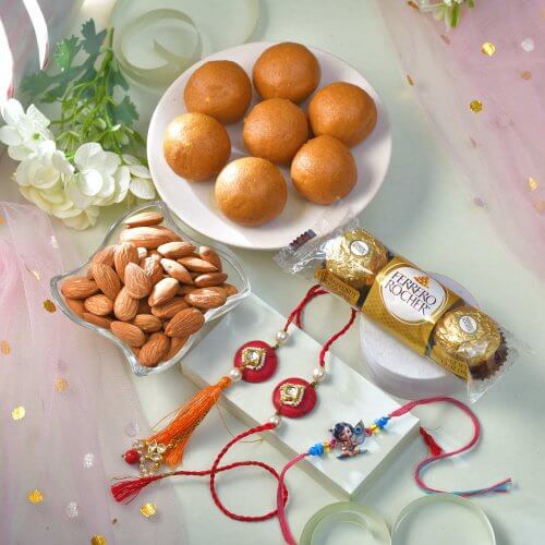 Rakhi Trio Celebration Combo Rakhi Trio Celebration Combo