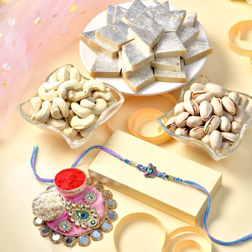 Rakhi Dry Fruit Celebration Combo Rakhi Dry Fruit Celebration Combo