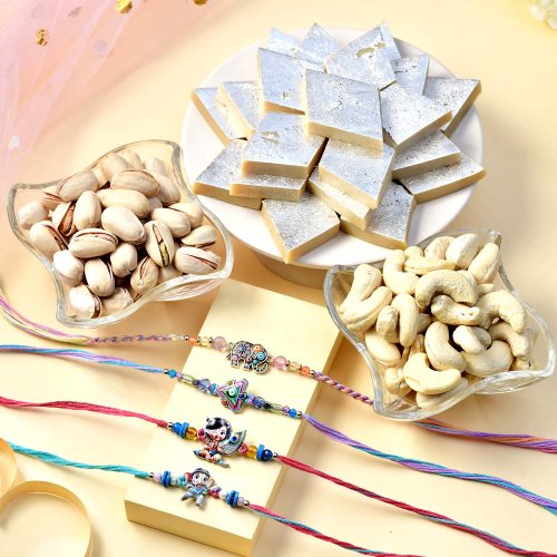 Festive Rakhi 4 Pack Delight
