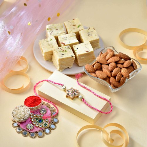 Rakhi Sweet & Nut Delight Box Rakhi Sweet & Nut Delight Box