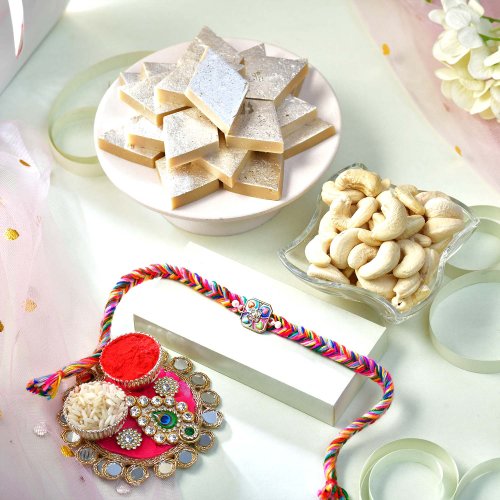 Rakhi Kaju & Sweet Treat Hamper Rakhi Kaju & Sweet Treat Hamper