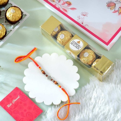 Ferrero Delight Rakhi Hamper Ferrero Delight Rakhi Hamper