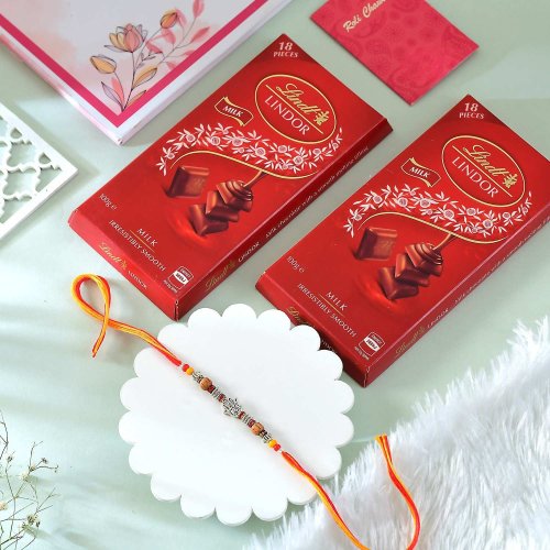 Double Lindt Delight Rakhi Hamper
