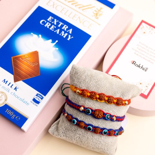 Divine Protection Rakhi With Lindt Chocolate
