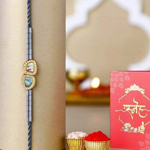 Regal Crest Beads Rakhi Regal Crest Beads Rakhi